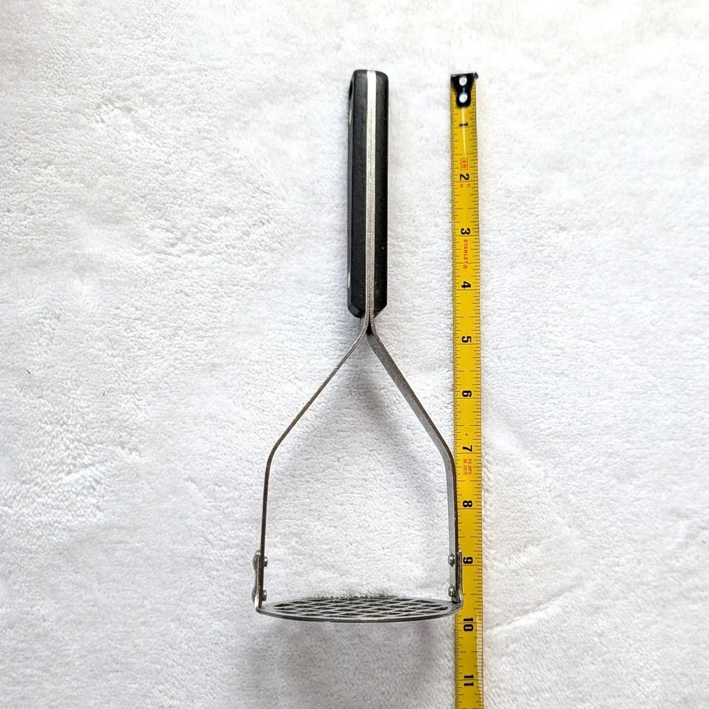 Ekco Flint Vanadium Potato Masher Vintage Stainless Vanadium Steel USA 9.5 Inch